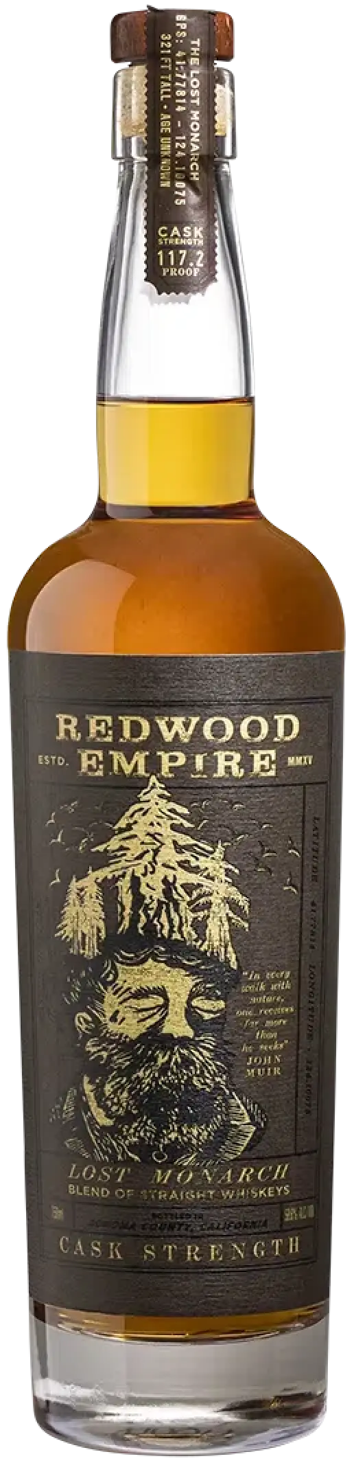 Redwood Empire Monarch Cask Strength Whiskey 750ml