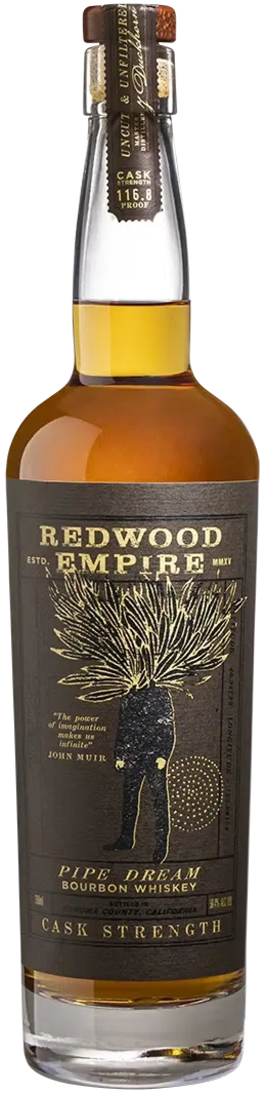 Redwood Empire Pipe Dream Cask Strength Bourbon Whiskey 750ml
