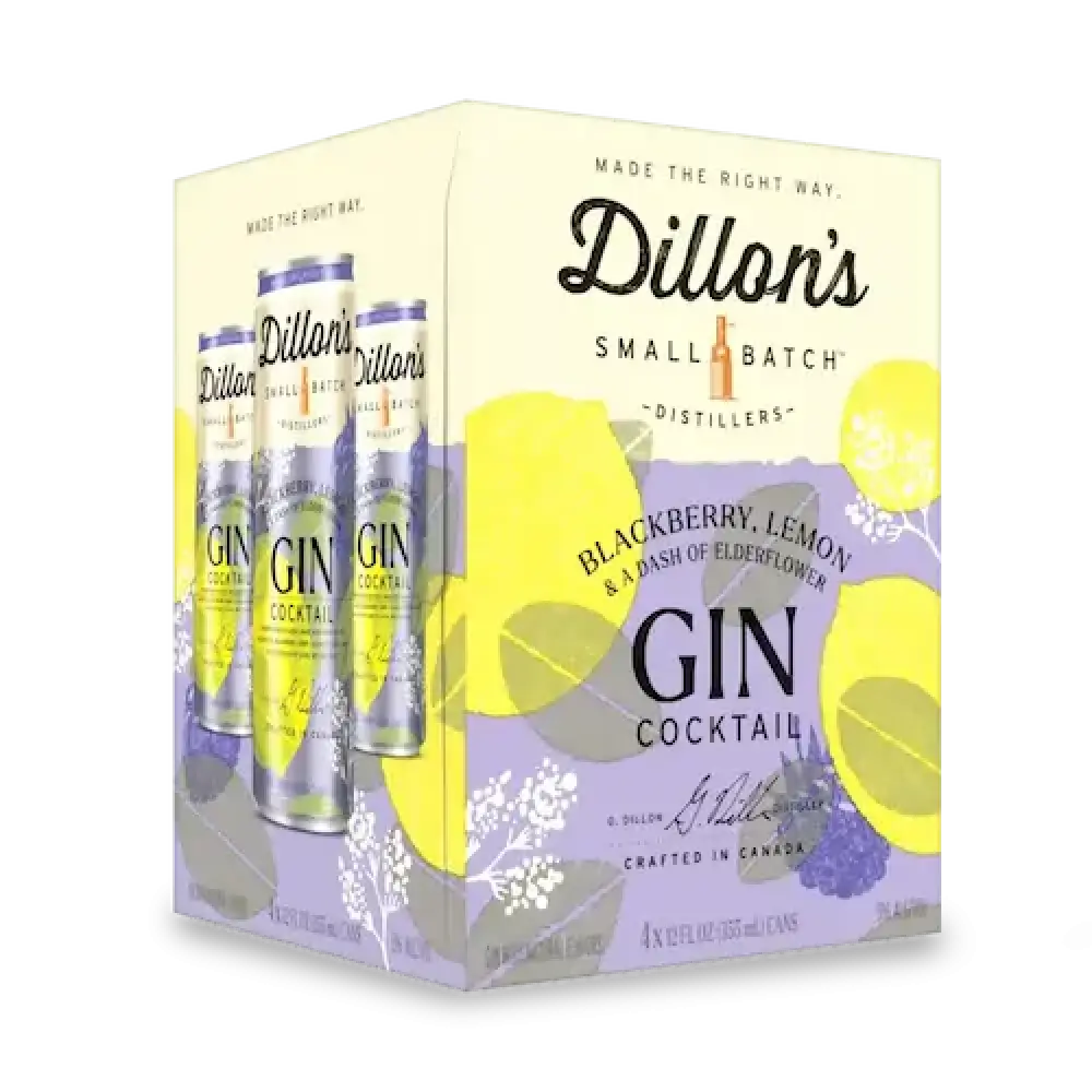 Dillons Gin Blackberry Lemon 4pk