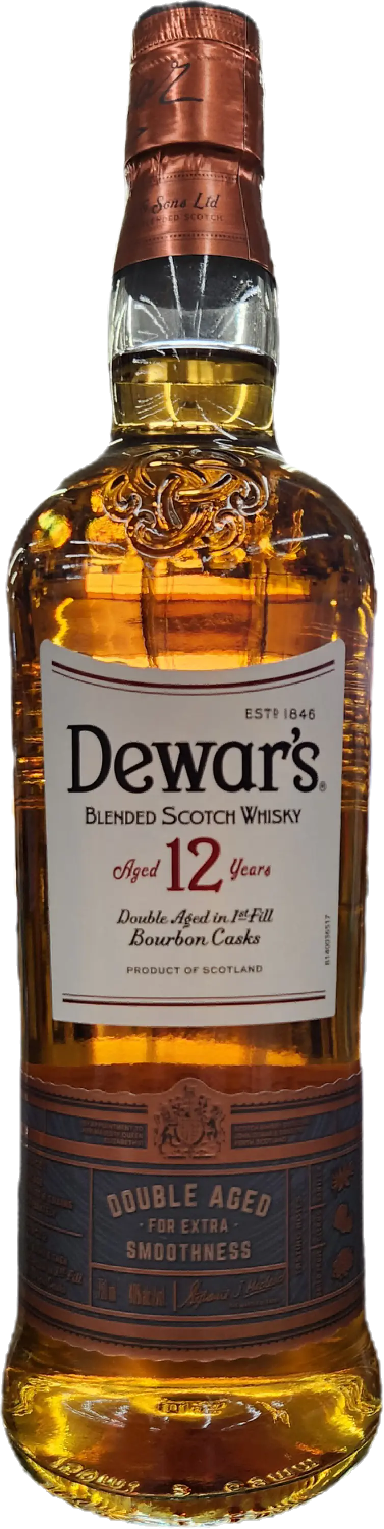 Dewar's 12 Year Old Blended Scotch Whisky 750ml