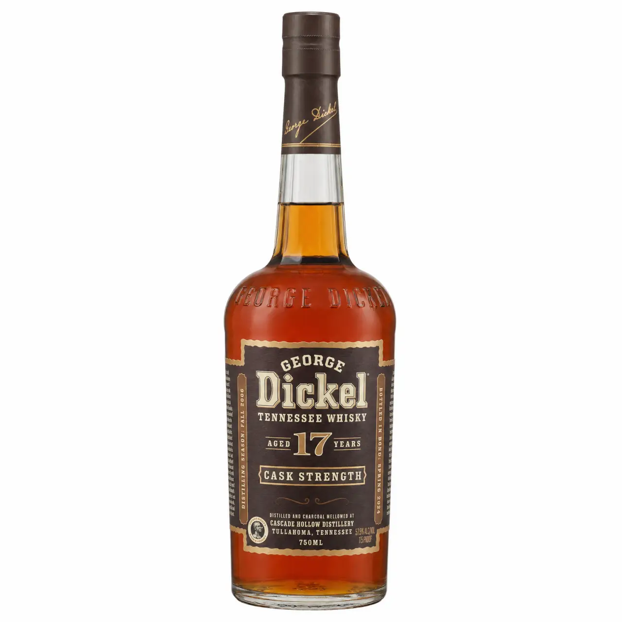George Dickel 17 Year Old Cask Strength Tennessee Whisky 750ml