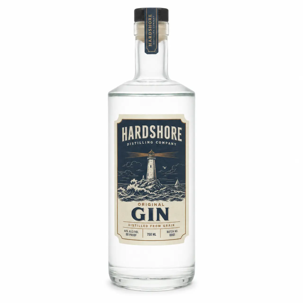 Hardshore Original Gin 750ml