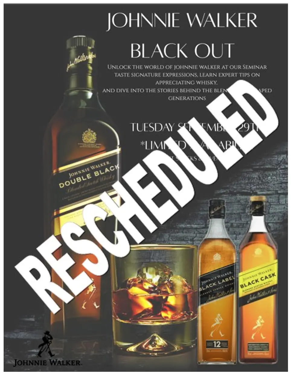 Johnnie Walker BLACK OUT event
