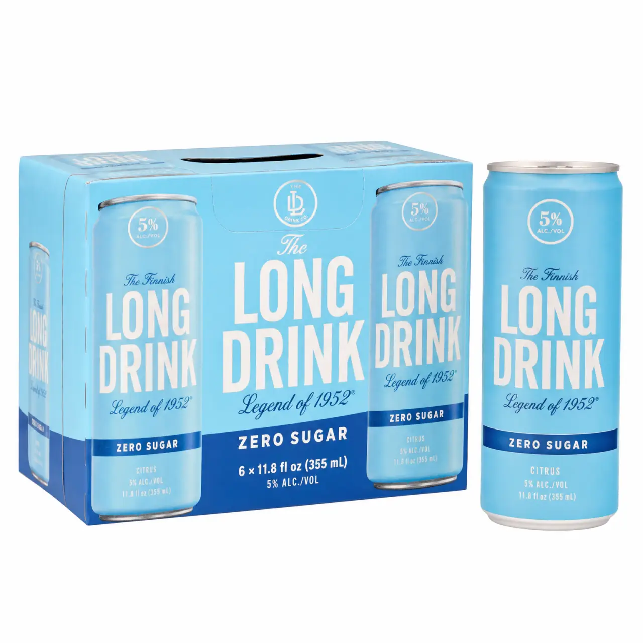 Long Drink Zero Sugar 355ml Cans 6pk