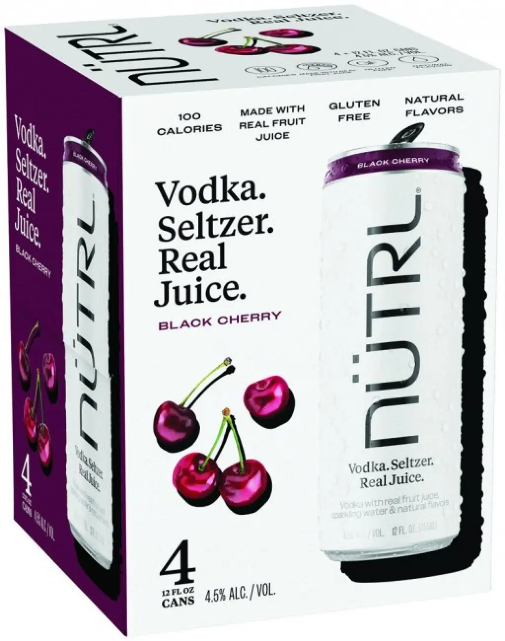 Nütrl Vodka Seltzer Black Cherry 4 x 355ml