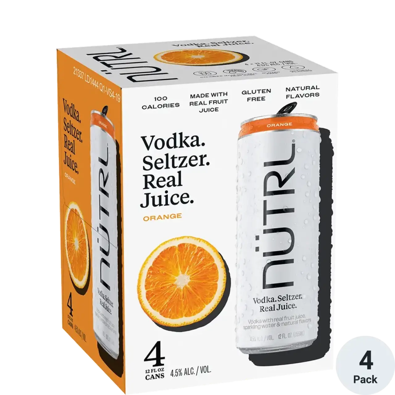 NÜTRL Orange 4 Pack 355ml Cans