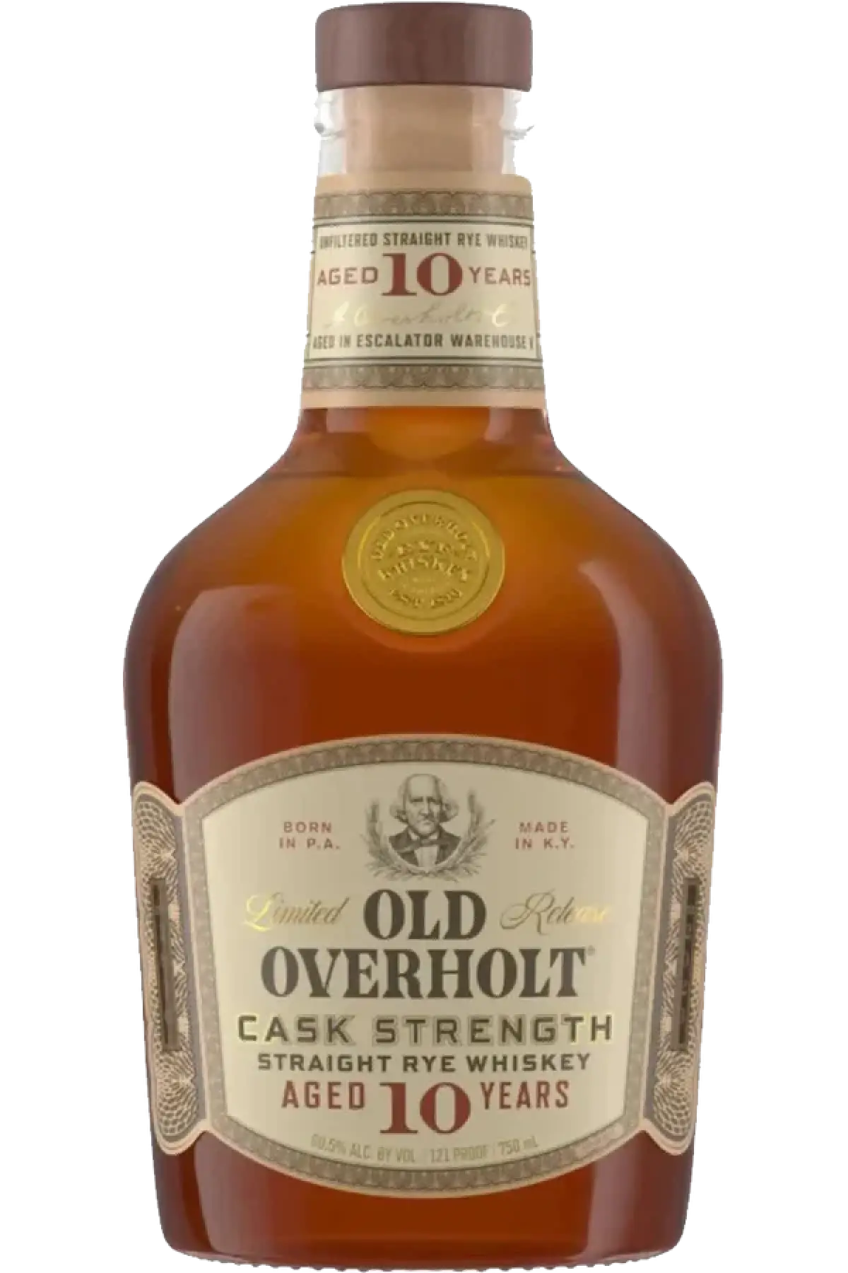 Old Overholt Rye Cask Strength 10 Year 750ml