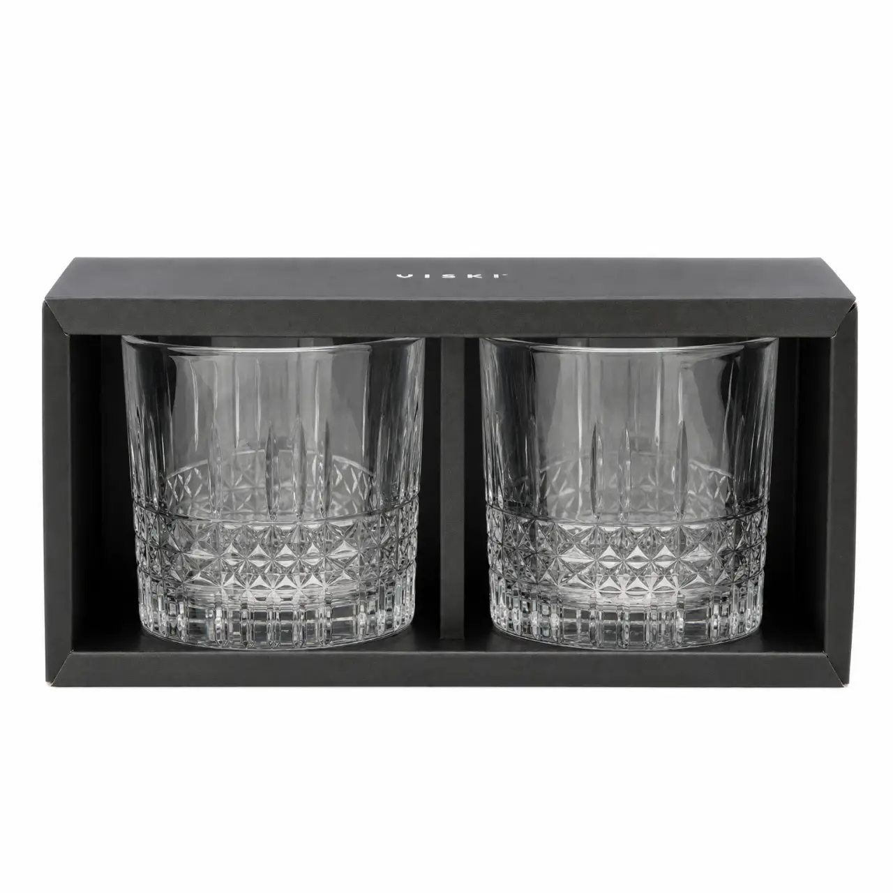 R VISKI BURG GLASS 2PK