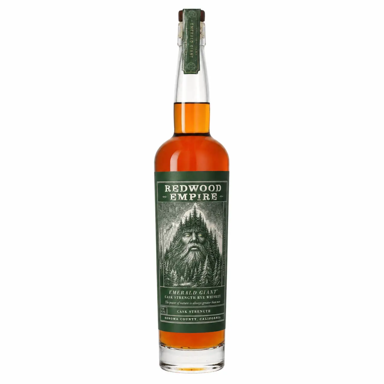 Redwood Empire Emerald Giant Cask Strength Rye Whiskey 750ml
