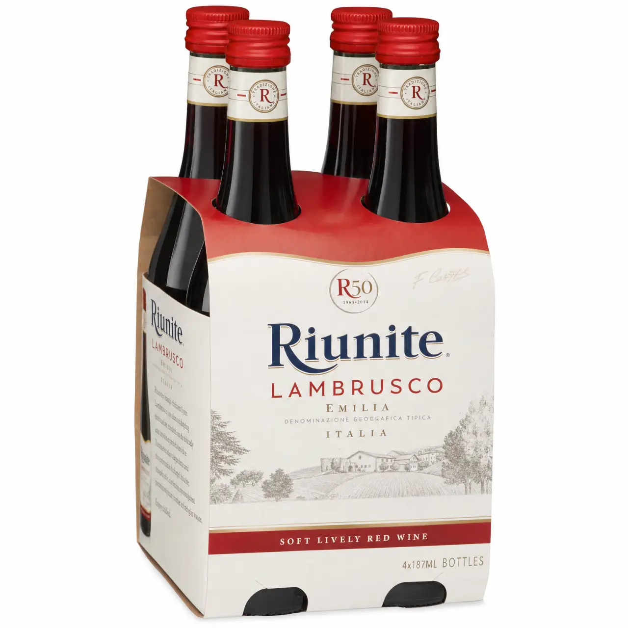 Riunite Lambrusco 187ml 4-Pack