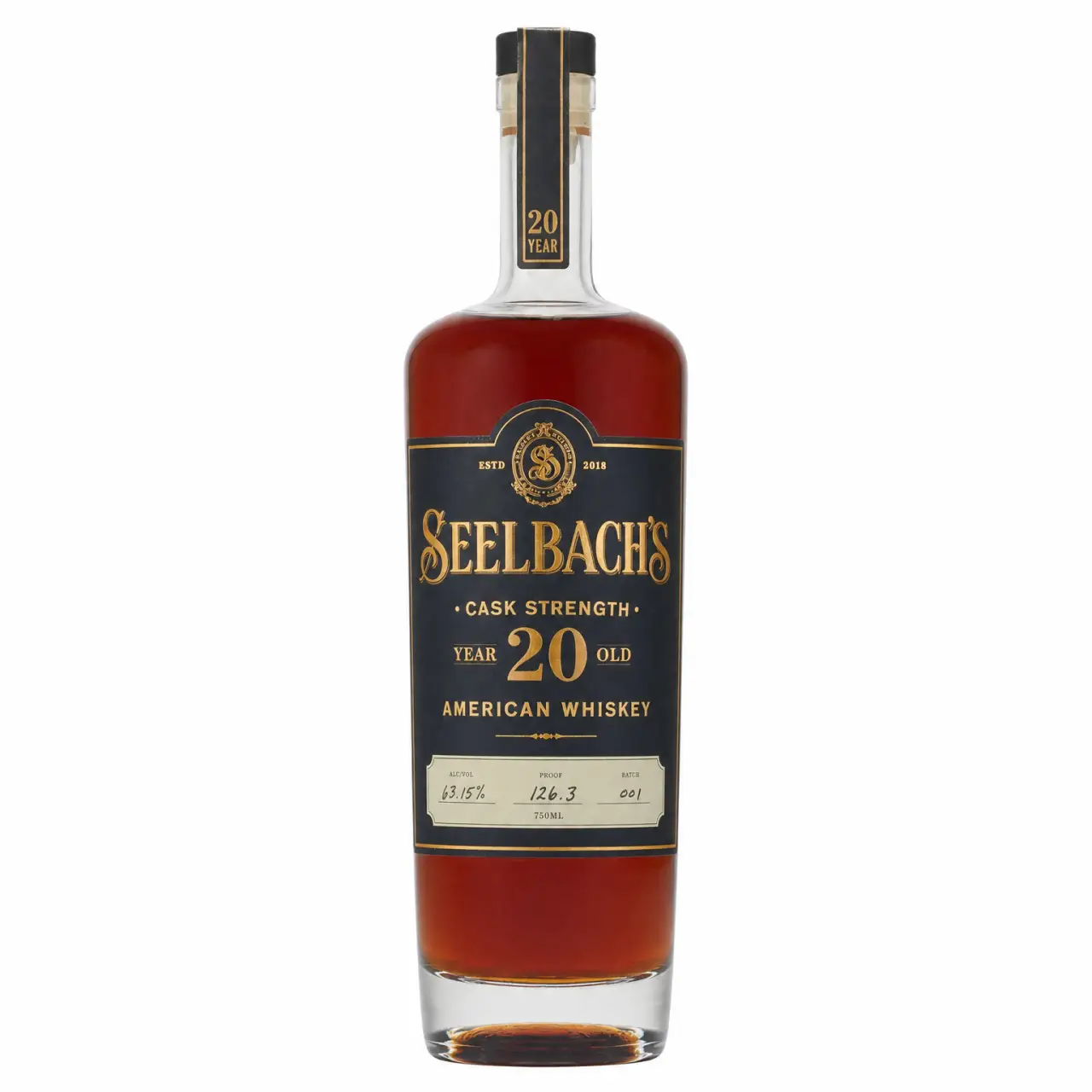 Seelbach's Cask Strength 20 Year American Whiskey 750ml