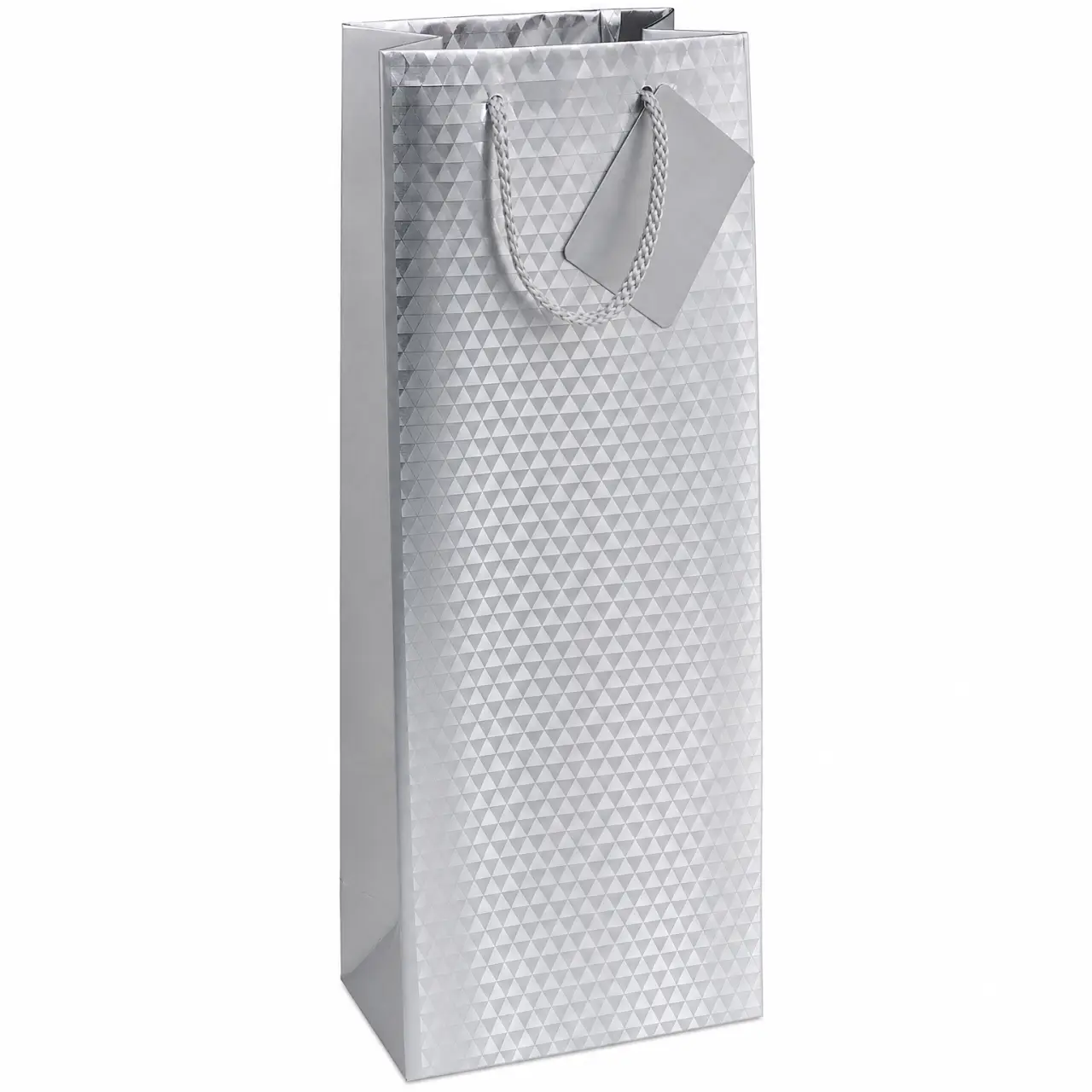 SILV FOIL 2 BTL GIFT BAG