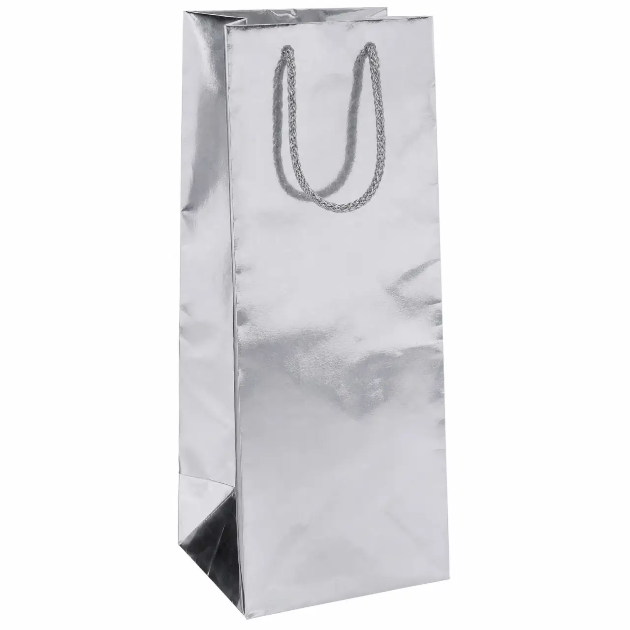 SILVER FOIL MAG GIFT BAG