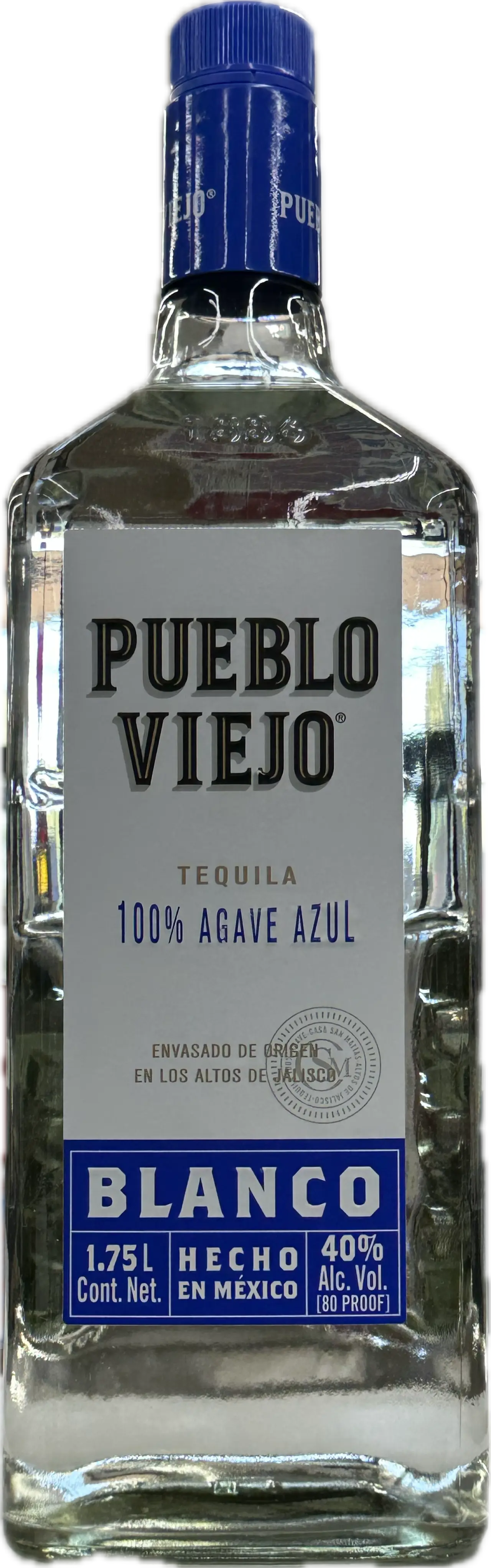 Pueblo Viejo Blanco Tequila 1.75L