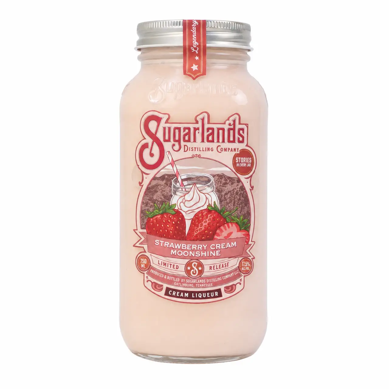 Sugarlands Strawberry Cream Moonshine 750ml