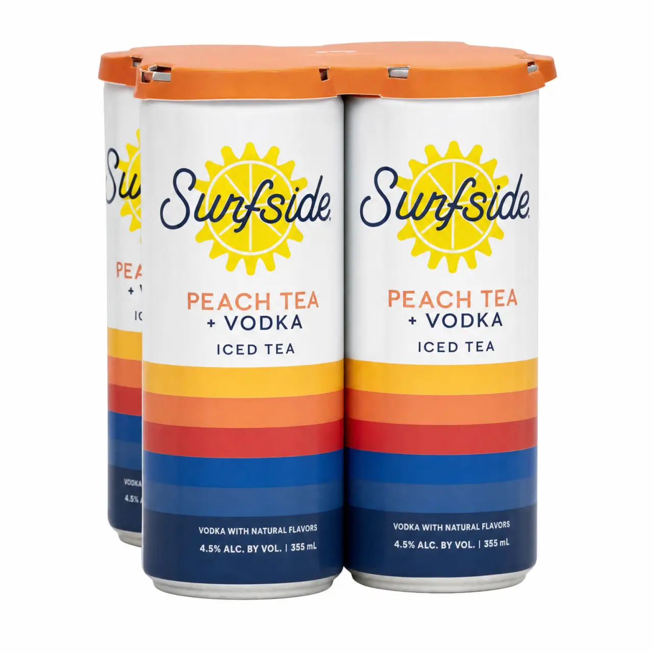 Surfside Peach Tea Vodka 4pk 355ml Cans