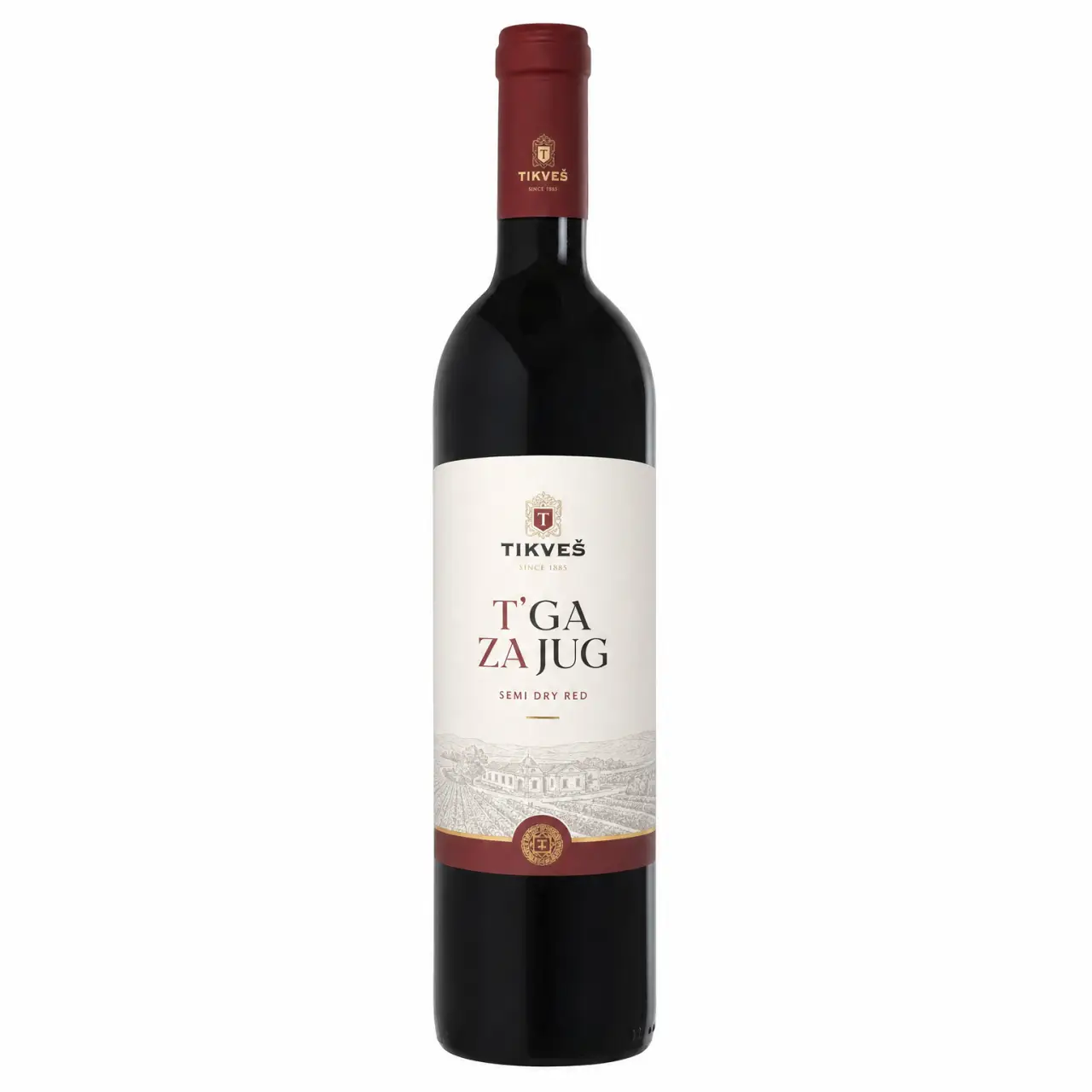 Tikves T'Ga Za Jug Semi Dry Red 750ml