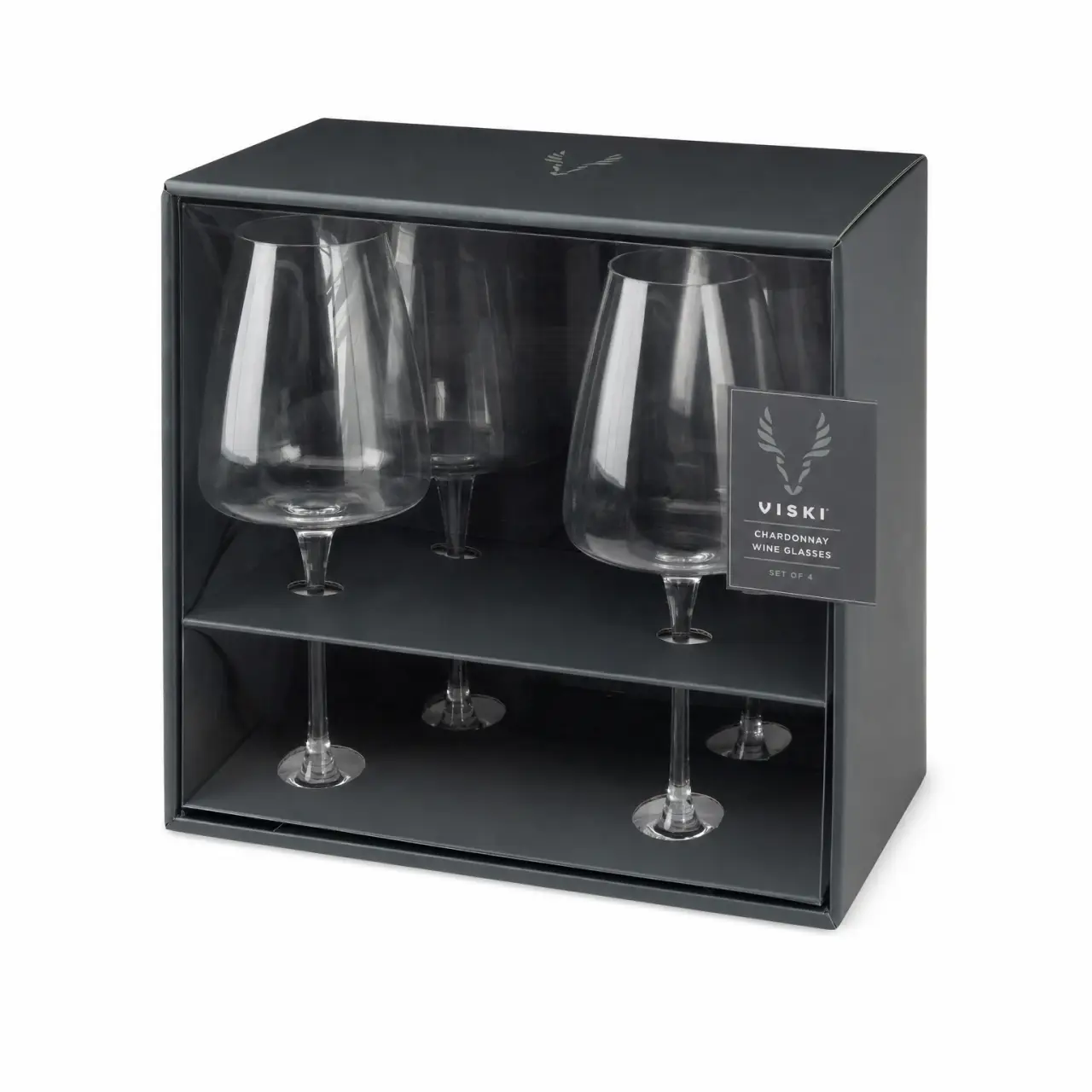 VISKI CHARD WINE GLASS 4PK