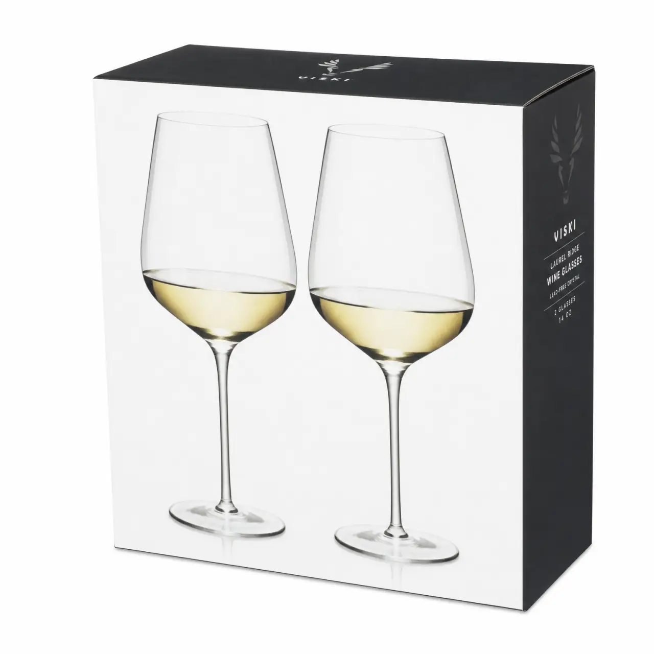 VISKI LAUR RD WINE GLASS 2PK