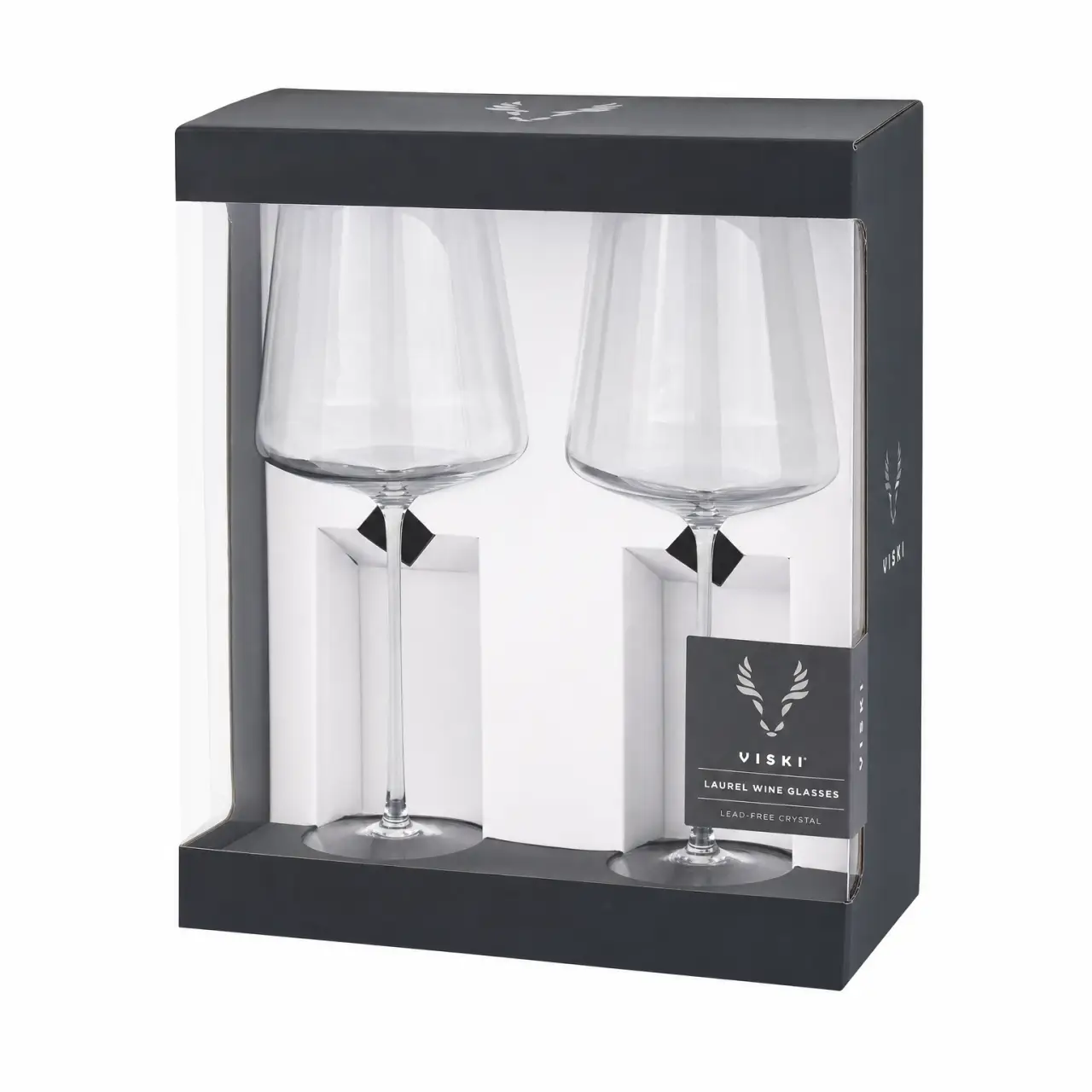 VISKI LAUR WT WINE GLASS 2PK