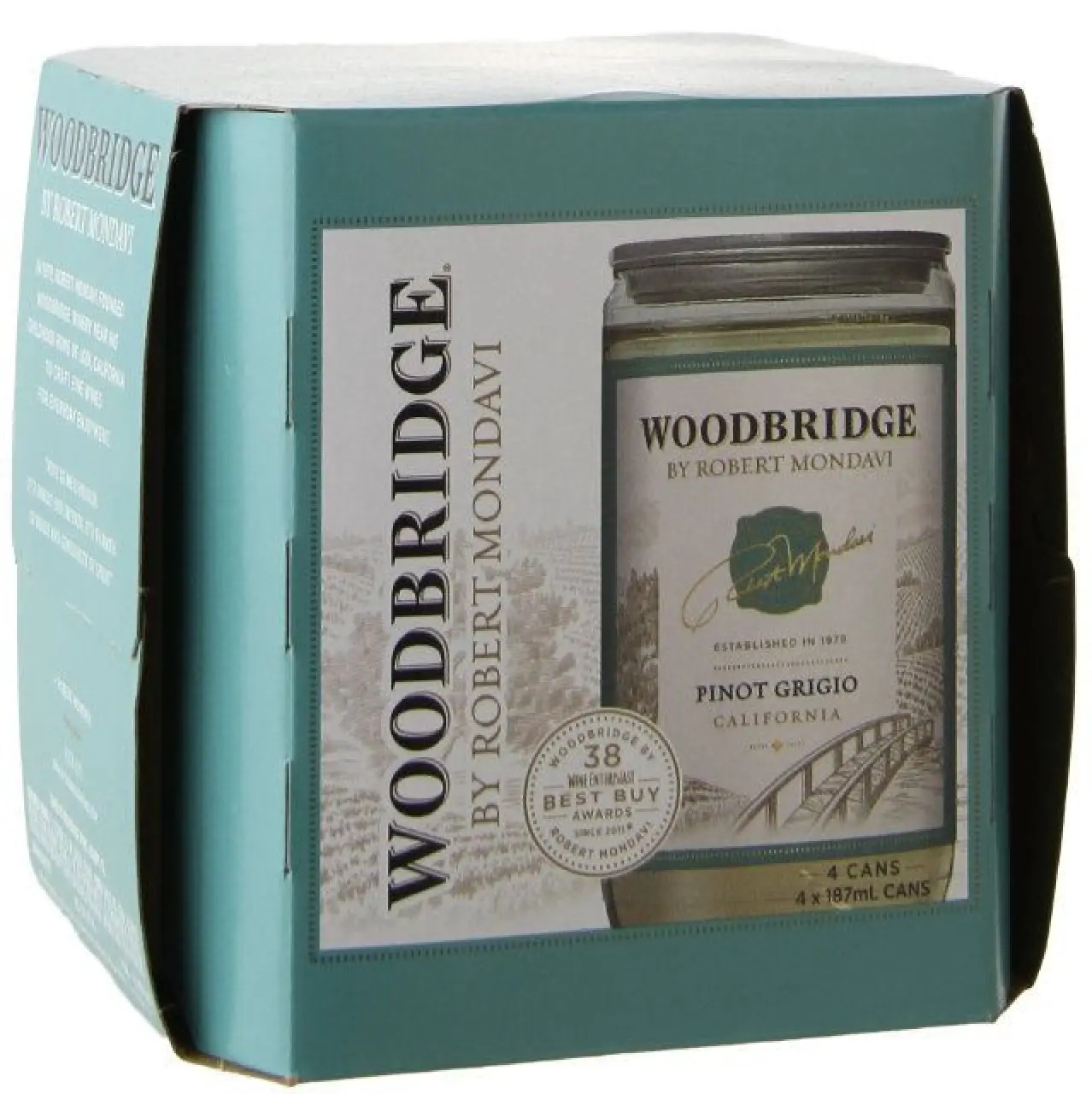 R.M. Woodbridge Pinot Grigio 187ml 4pk