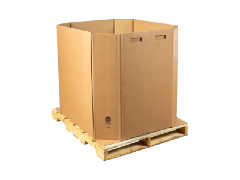 cardboard box on pallet