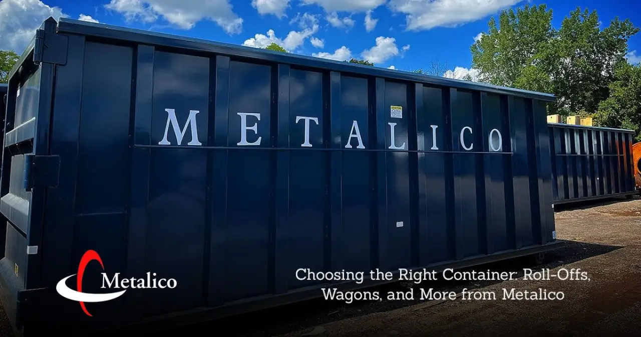 metalico metal scrapping container