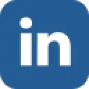Blue LinkedIn logo