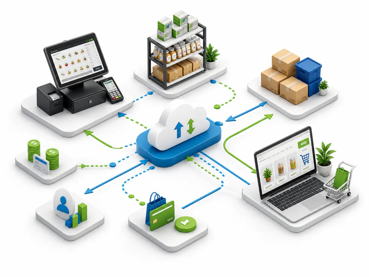 Clover POS data syncing through Nexus Connector to CMS Max ecommerce