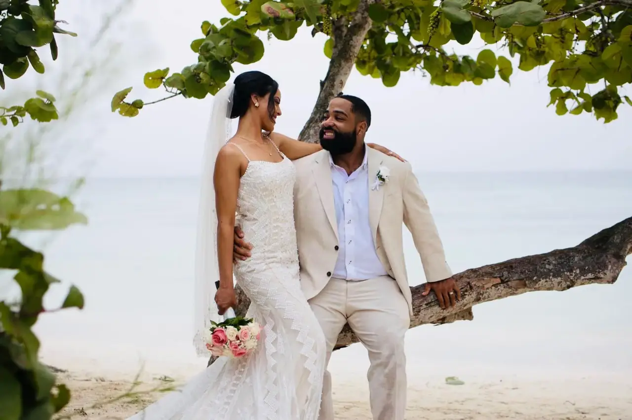 Wedding party in custom suits