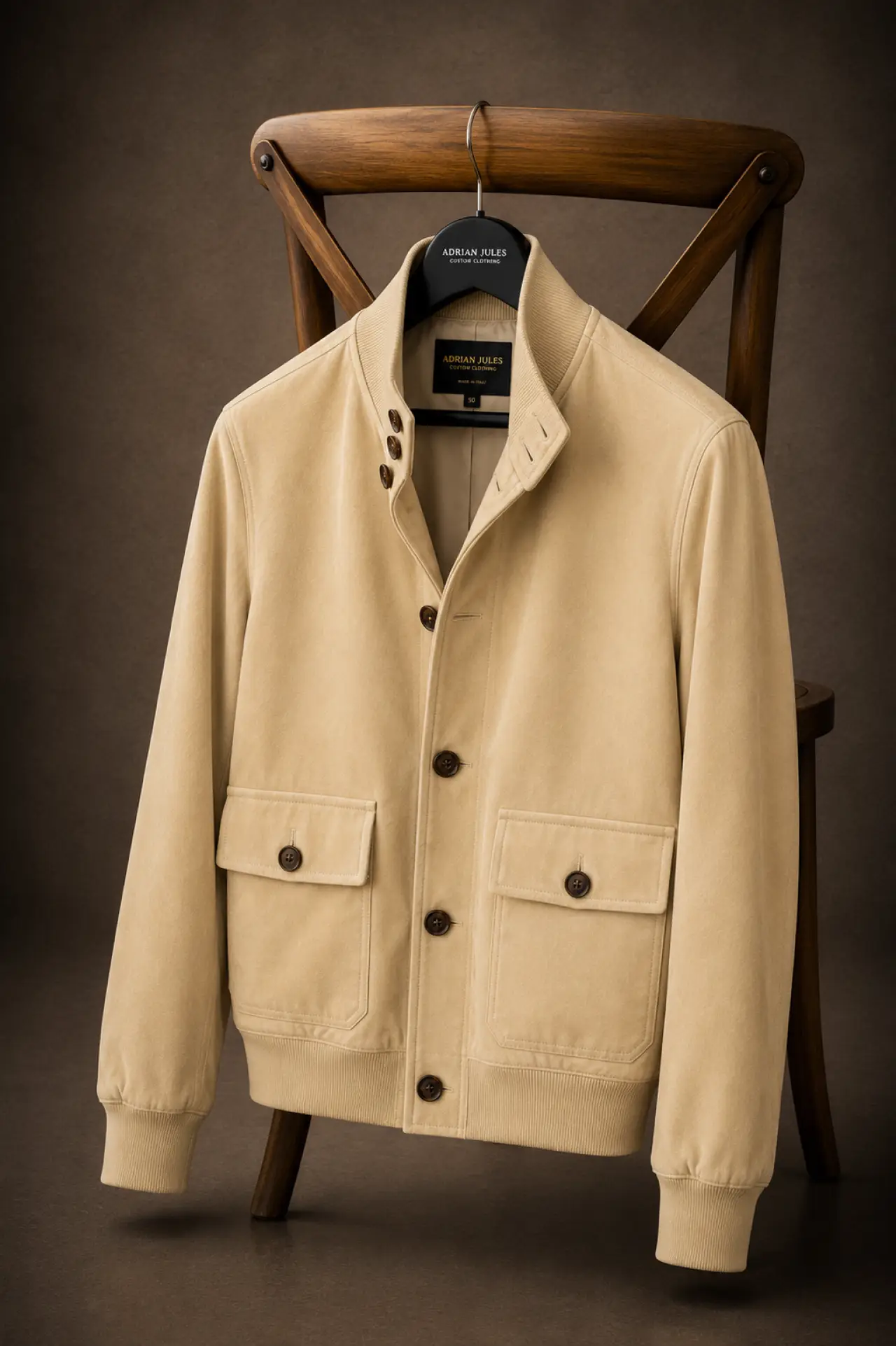 The Suede Custard Utility Bomber
