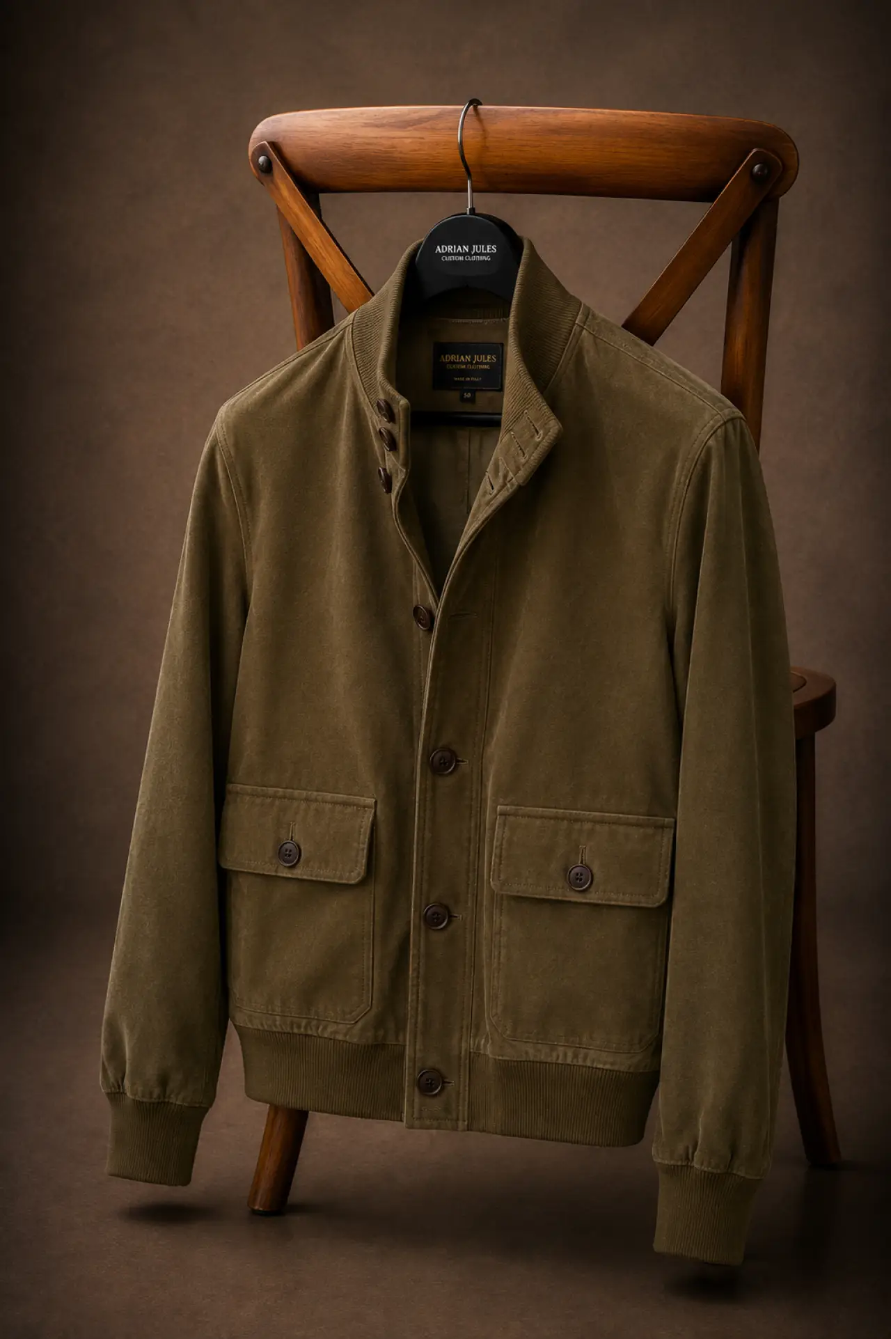 The Suede Loden Utility Bomber
