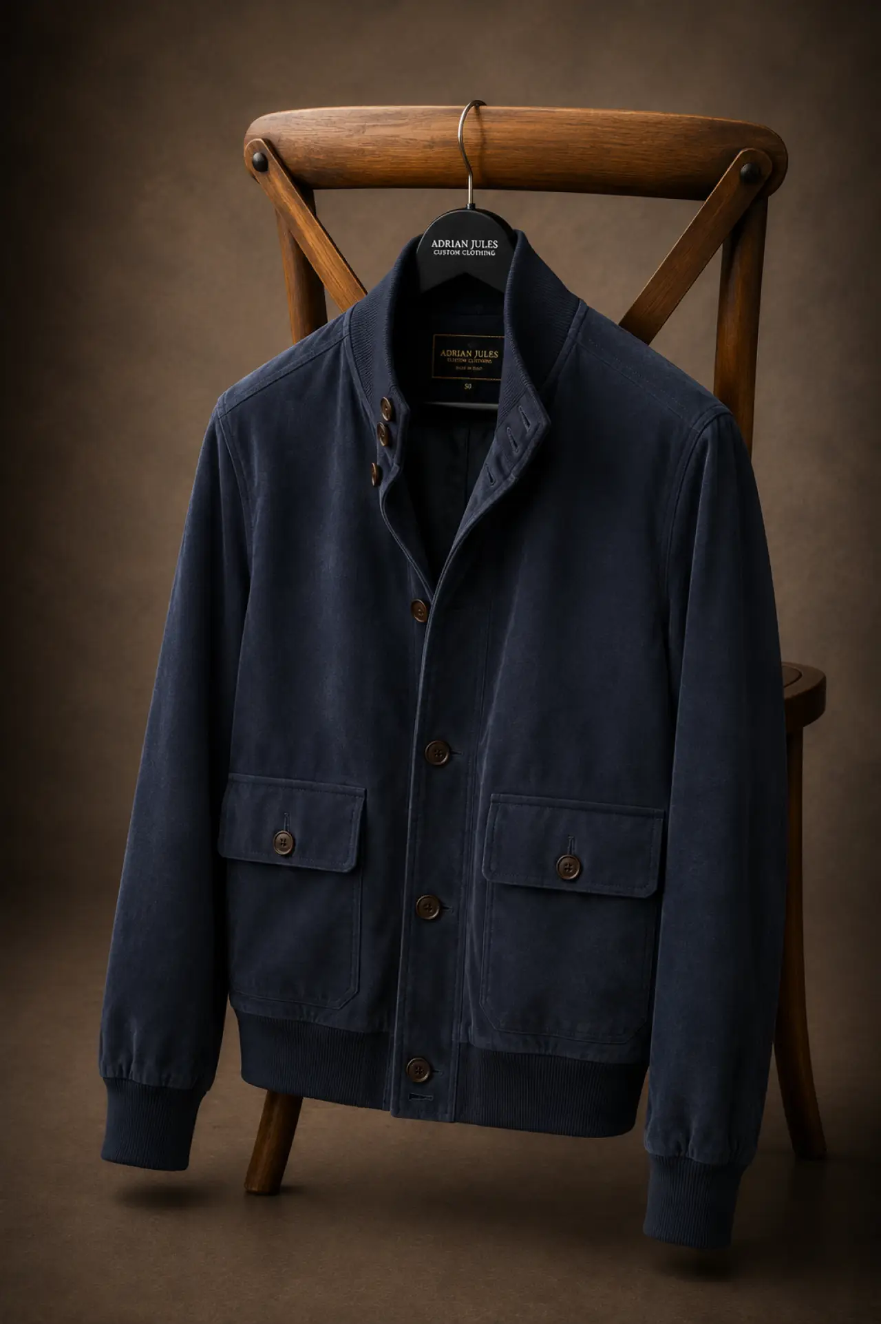 The Suede Navy Utility Bomber