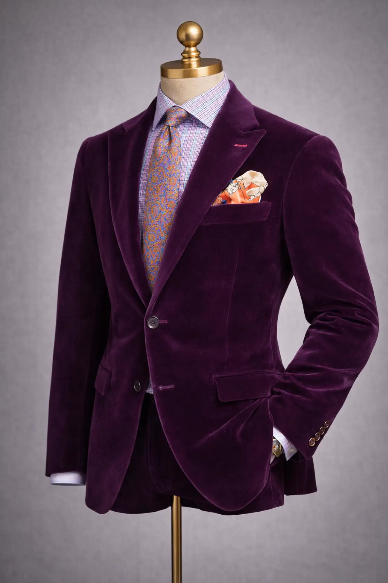 The Imperial Plum Velvet Dinner Jacket