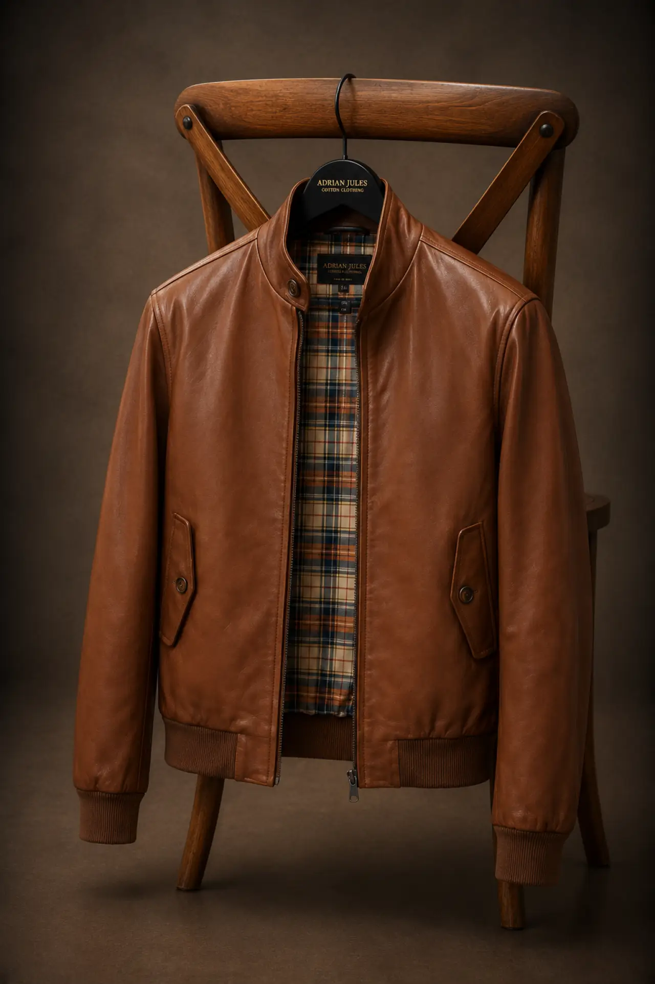 The Leather Harrington. 