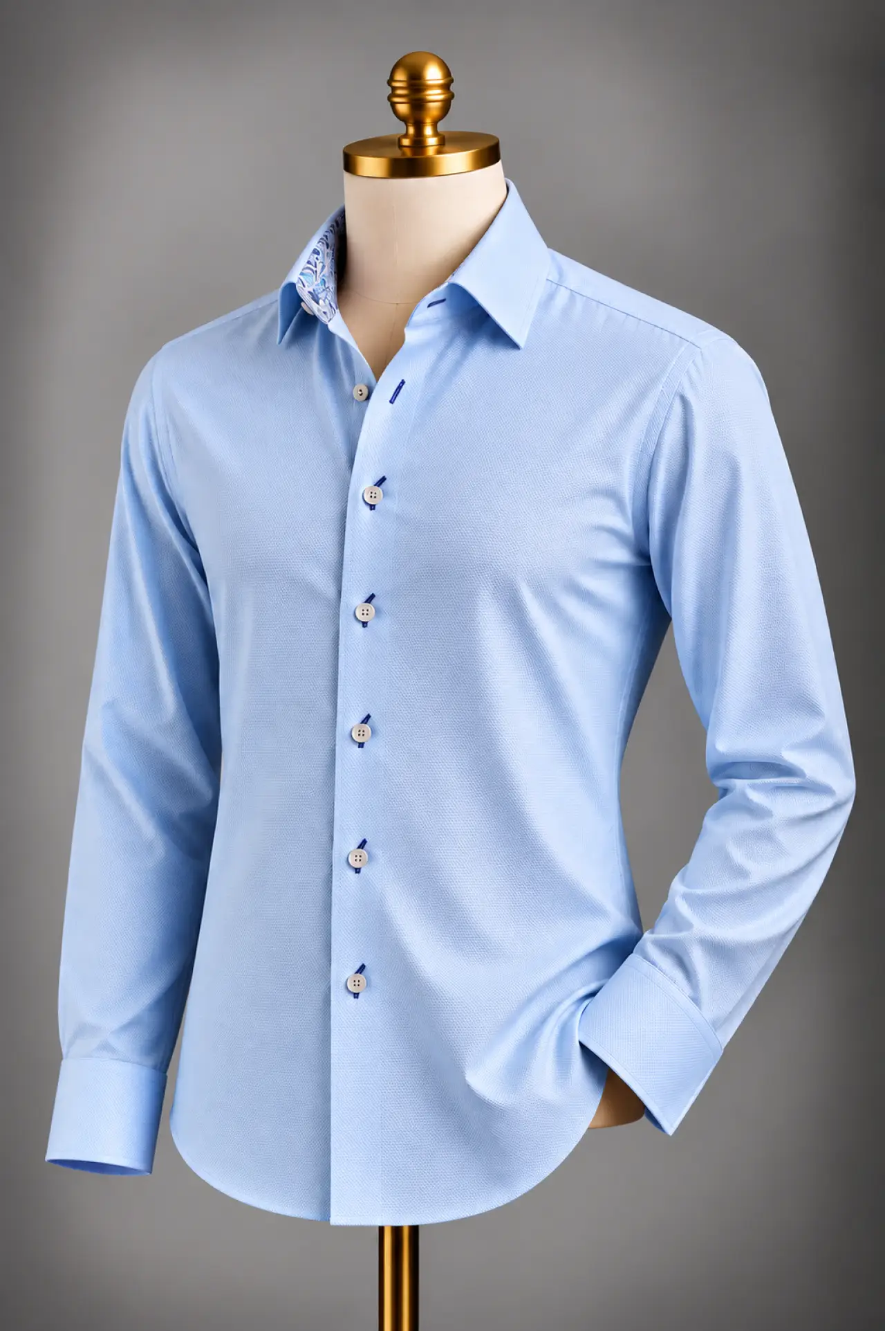 The Light Blue Two-Ply Imported Cotton Shirt