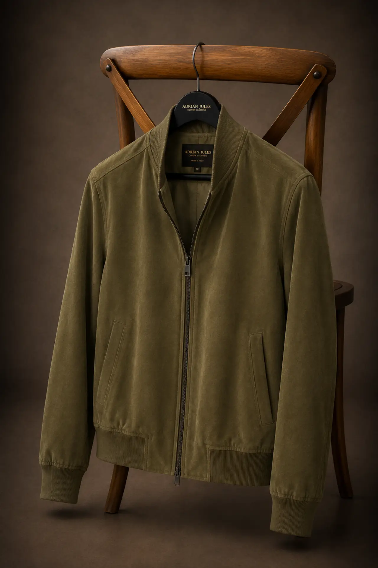 The Suede Loden Bomber Jacket