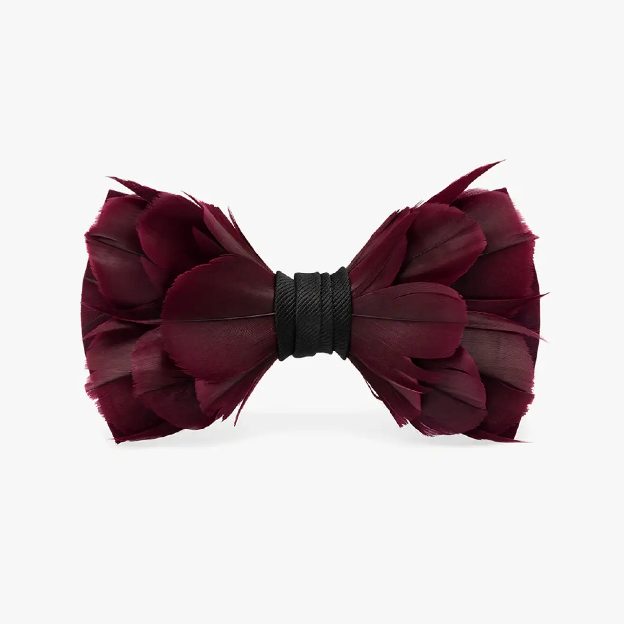 Rosebud Feather Bow Tie