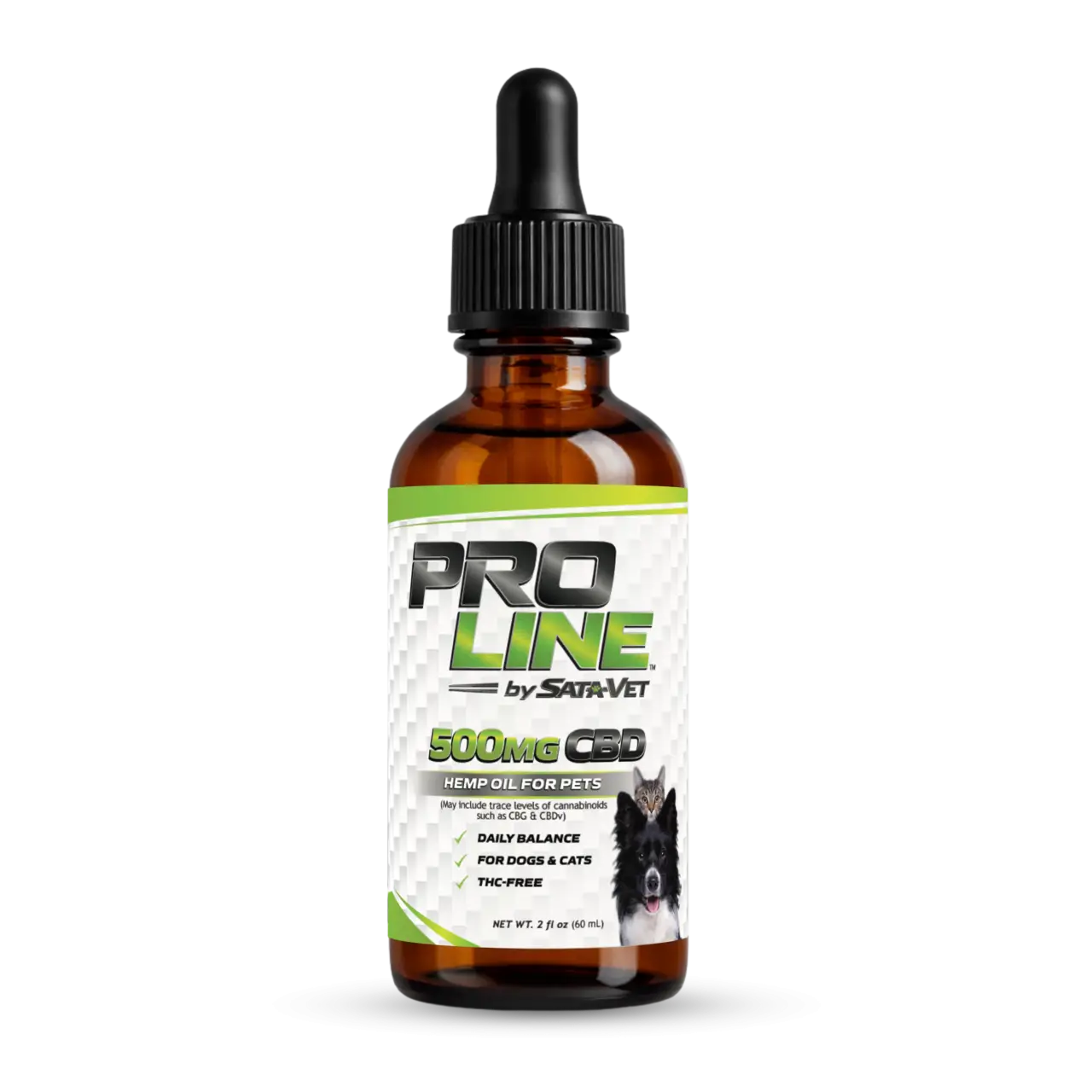 CBD Hemp Oil Tincture for Pets • 500 mg (60 mL)