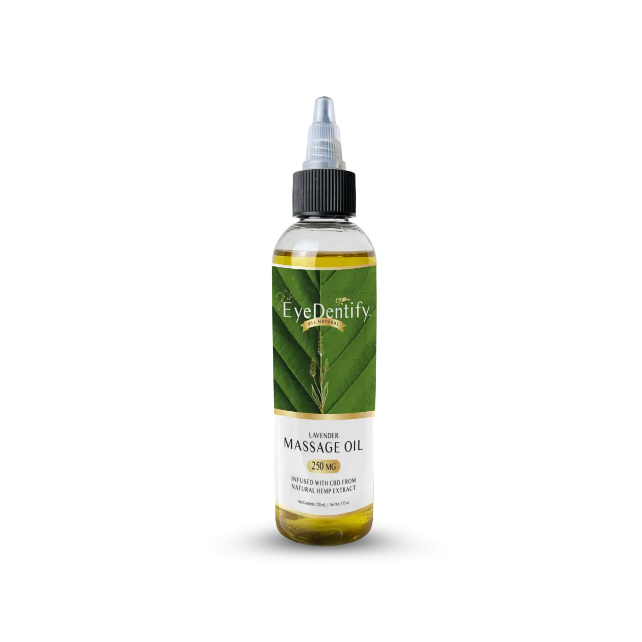 EyeDentify™ by J Early Natural Hemp Infused Massage Oil (Lavender)