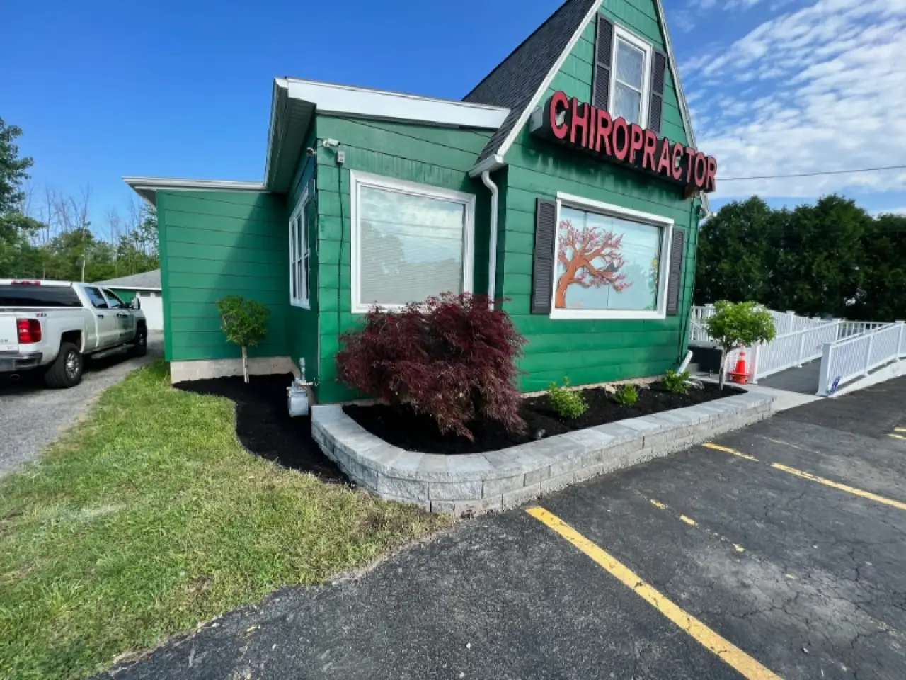 landscaping at chiropractor office