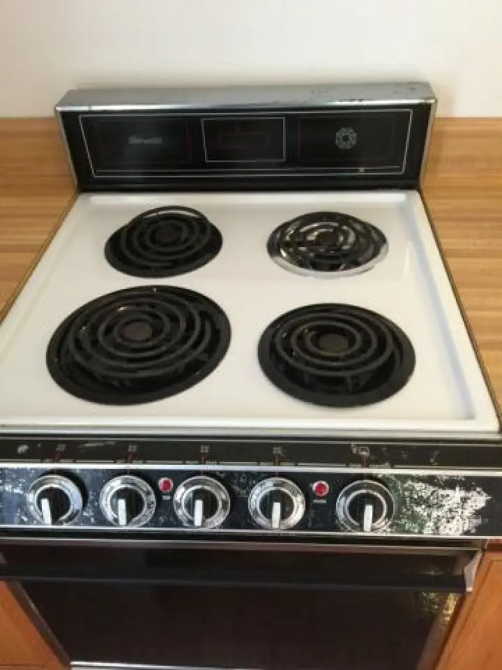 professionally cleaned stove