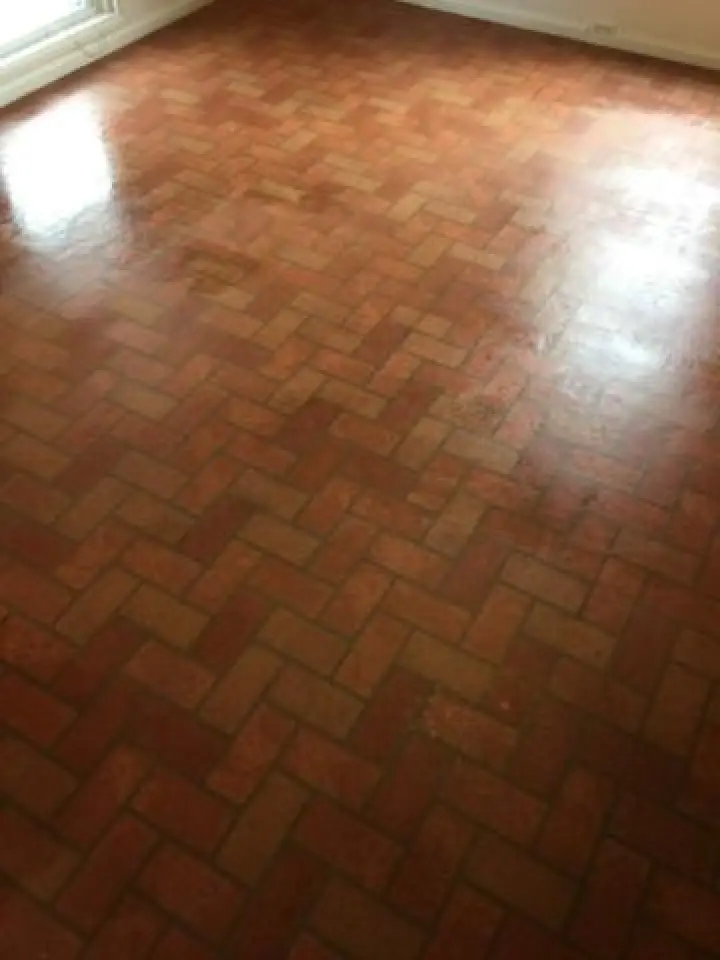 professionally cleaned brown flooring