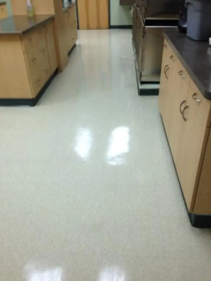 professionally cleaned tile floor