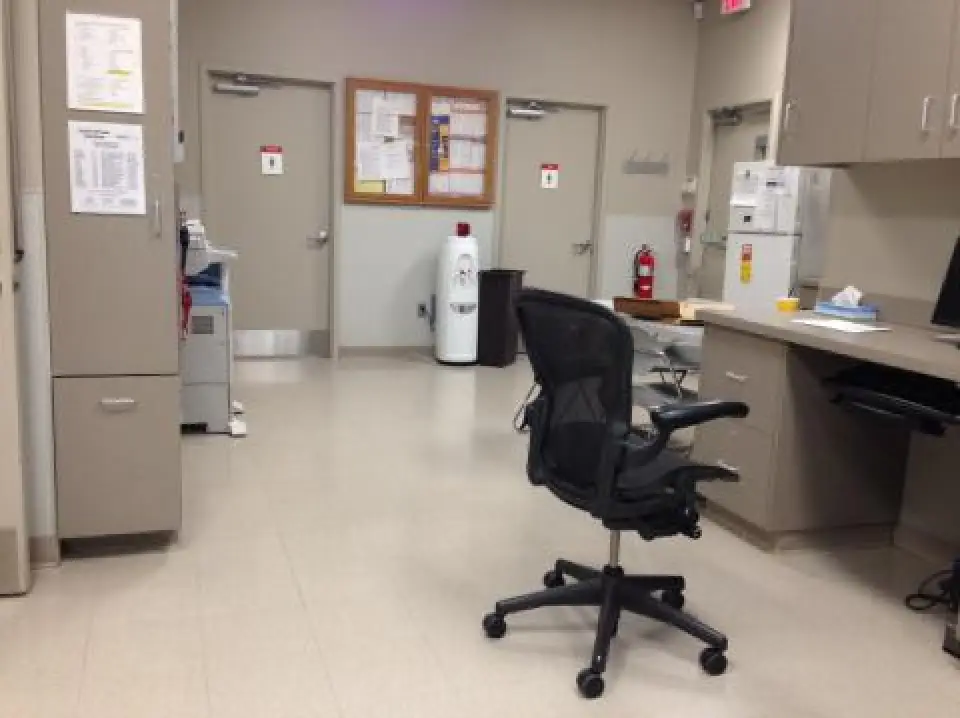 professionally cleaned medical office
