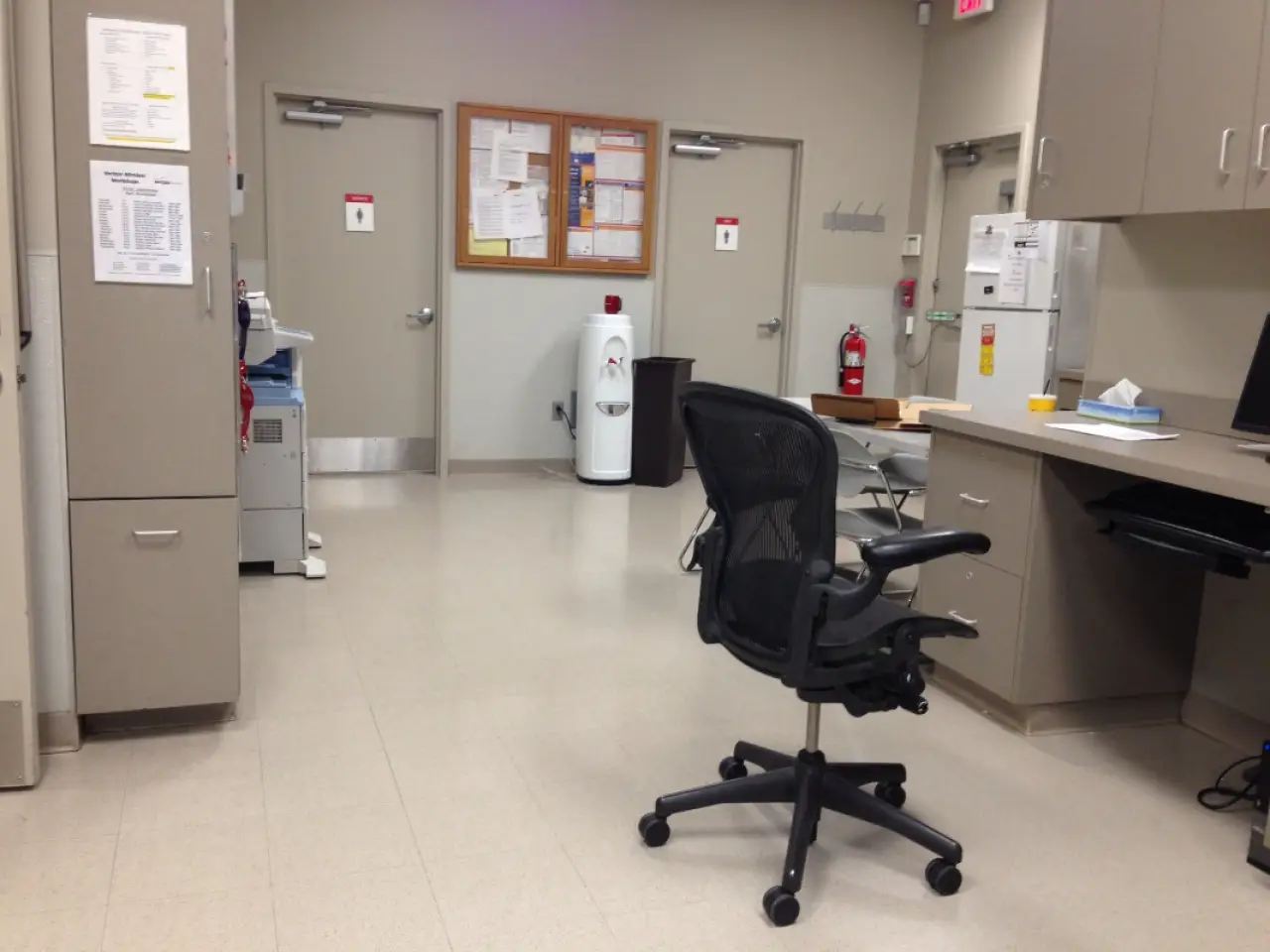 professionally cleaned medical office