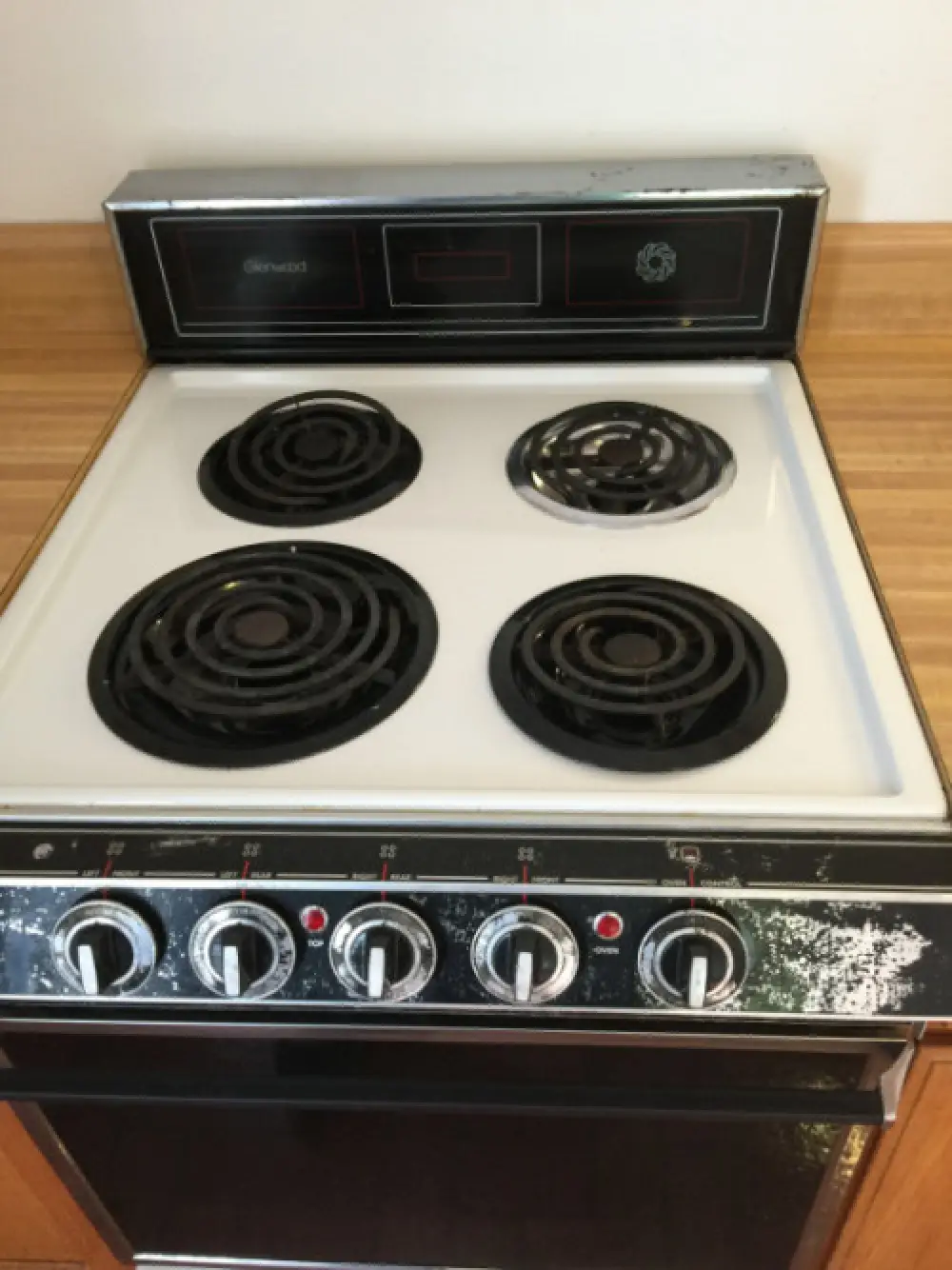 professionally cleaned stove