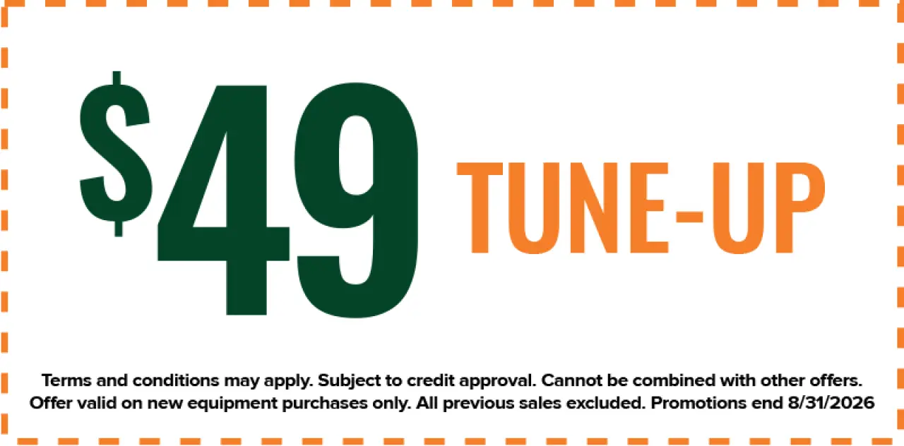 49 tune-up offer with terms and conditions listed below, promotion ends 8/31/2026.
