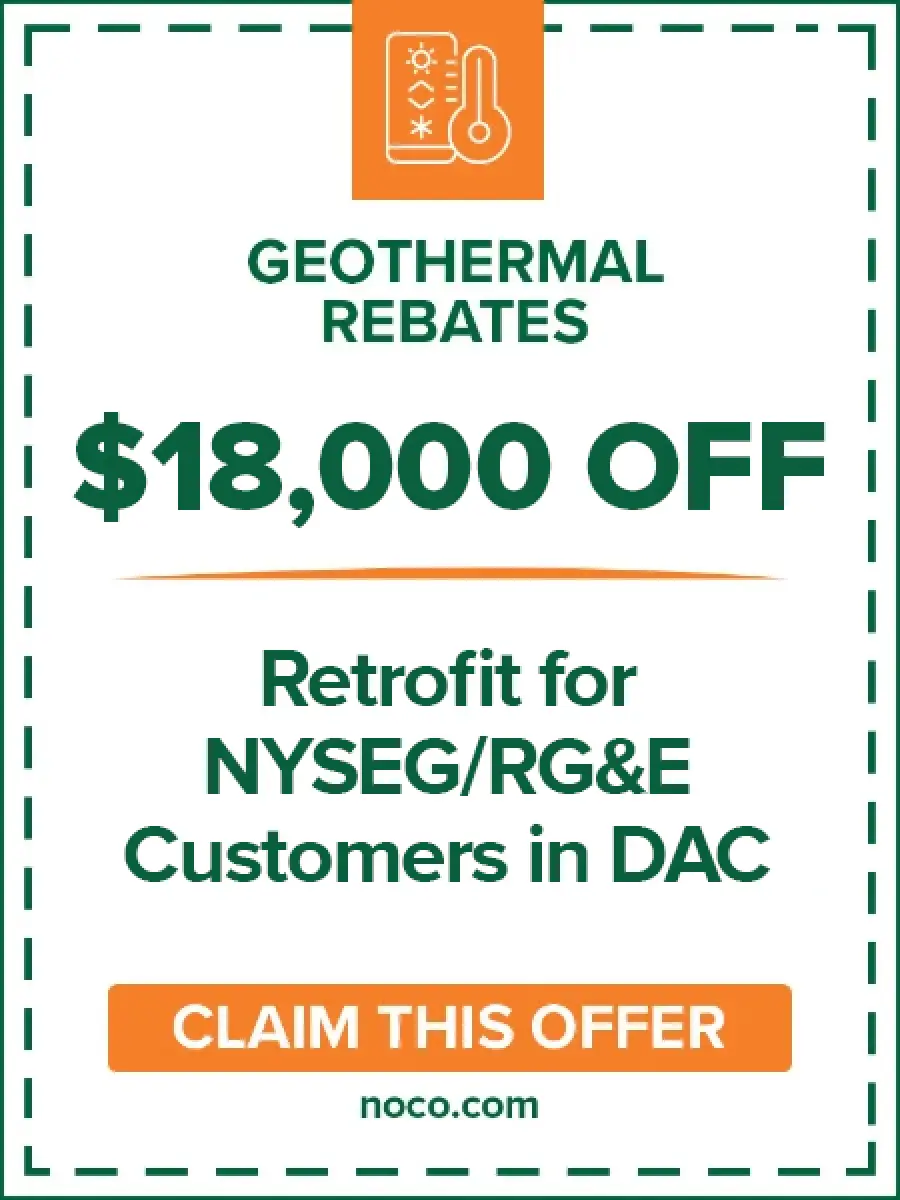 $18,000 off geothermal retrofit for NYSEG/RGE DAC customers