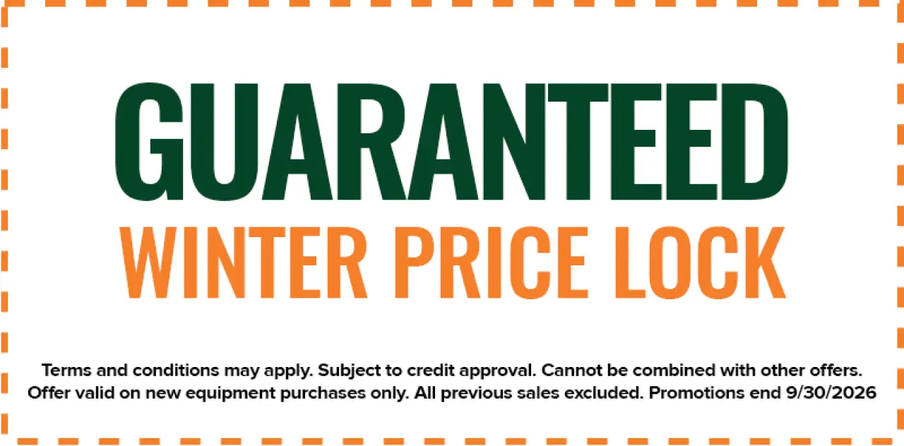 Coupon with GUARANTEED WINTER PRICE LOCK and offer details ending 8/31/2026 in bold text.